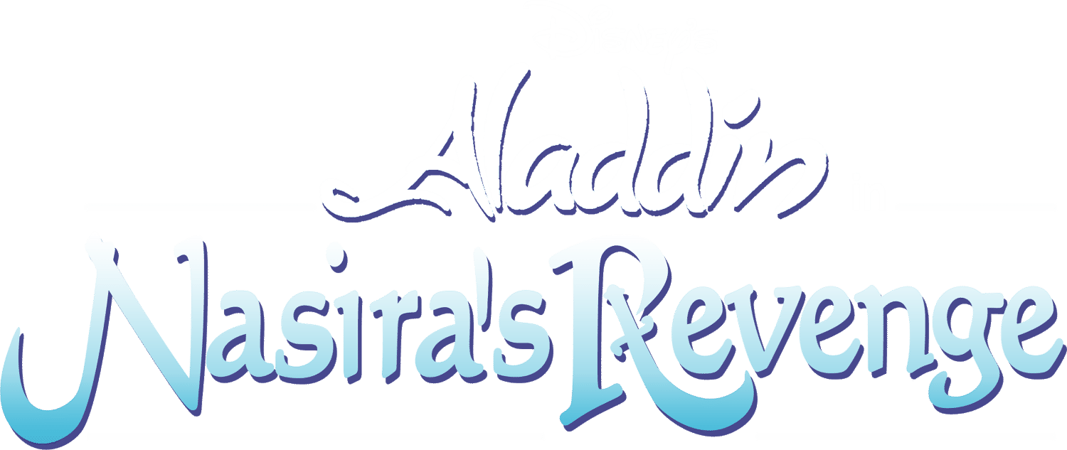 Aladdin in Nasira's Revenge logo for Playstation